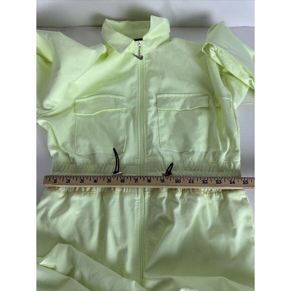 Nike Womens Sportswear Swoosh Utility Jumpsuit RARE Lime Green Size Small - Picture 10 of 12